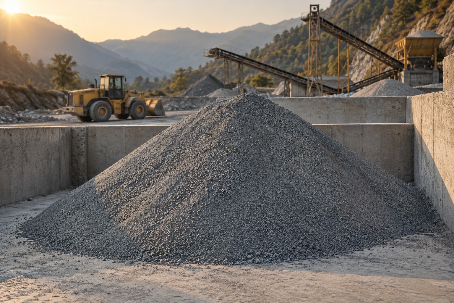 Illustrative crusher dust material image