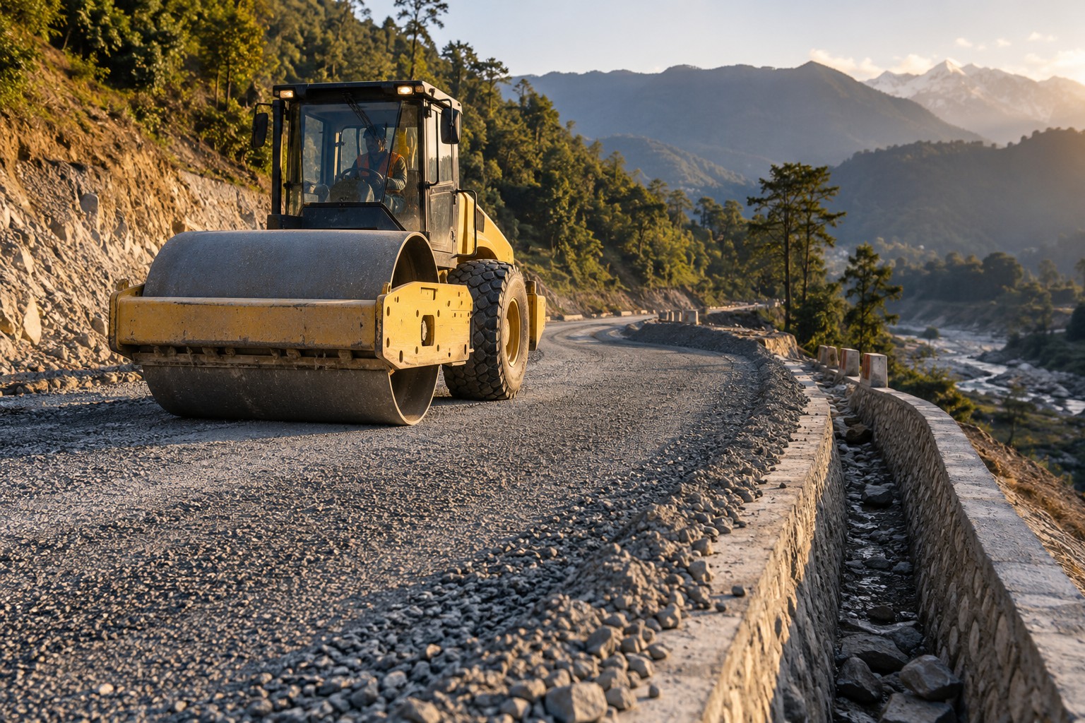 Illustrative road base construction image