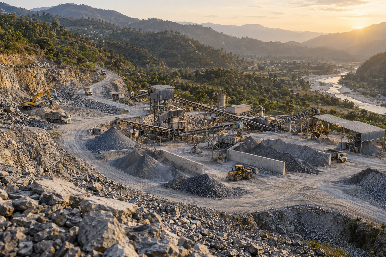 KHADAM / MATERIALS & CRUSHER — illustrative image